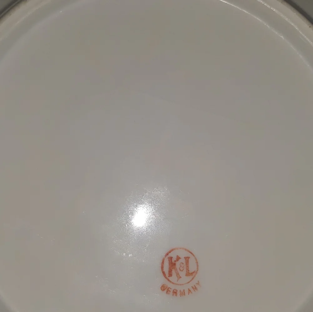 K&L Germany floral porcelain bowl